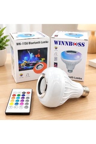 Bluetooth'lu Hoparlörlü Led Ampul Aklby-bsva58 Diğer