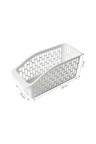 Gondol - 3'lü İnce Organizer Seti - Beyaz Buzdolabı Ve Mutfak Düzenleyici 16 X 29 X 17 Cm Çok Renkli