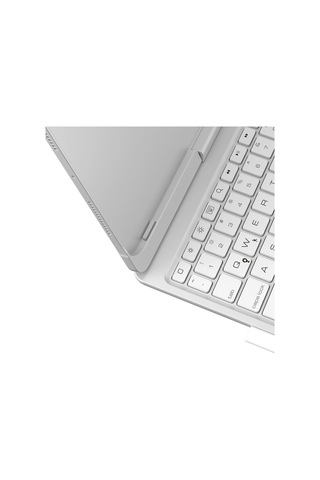 İpad Uyumlu Pro 11 2024 F11 Ats Kılıf Magic Dönen Klavyeli Tablet Kılıf - Gümüş - 100 Diğer