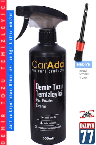 Demir Tozu Temizleyici Yüksek Kaliteli Jant Kaput Gövde Temizleyici Sprey 500ml
