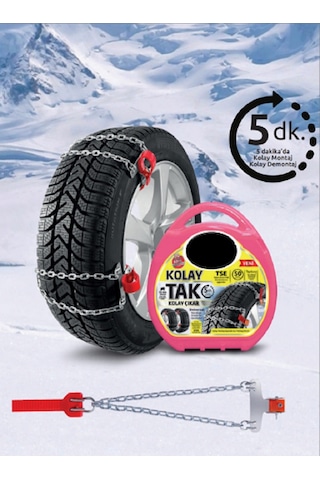Volvo S60 Uyumlu Kolay Tak Çıkar Kar Zinciri Pratik Yer Kaplamaz Standart