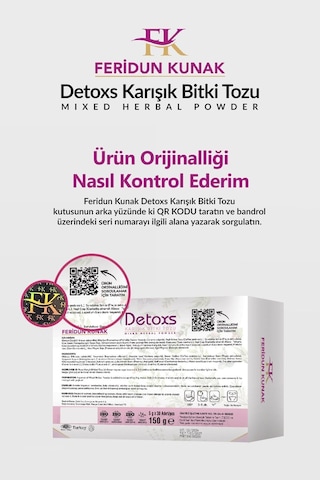 Feridun Kunak Karışık Bitki Detoxs Çayı 30 Adet