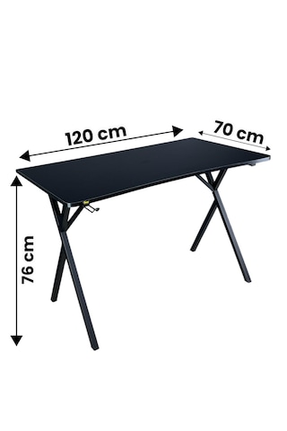 Heygaming Profesyonel Oyuncu Masası Siyah Bilgisayar Çalışma Masa Siyah