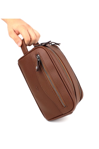 Unisex Taba Kozmetik, Seyahat, El Çantası Portföy Çanta Taba