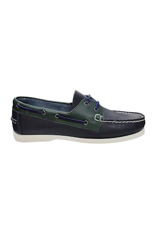 King Paolo King Shoes Timberlant Ayakkabı Lacivert Yeşil