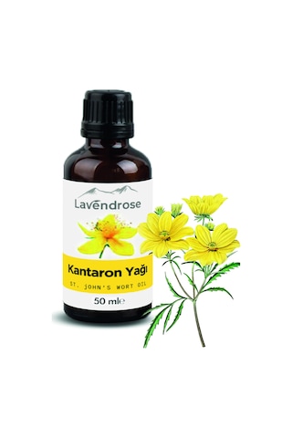 Lavendrose %100 Saf Hücre Yenilemeye Yardımcı Sarı Kantaron Çiçeği Yağı 50 ML