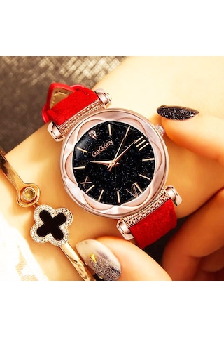 Gogoey Gs4417k Kadın Kol Saati Siyah + Bileklik