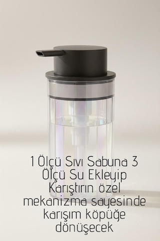 Borosilikat Cam Lüsterli Köpük Yapan Sabunluk, Sıvı Sabunluk Diğer