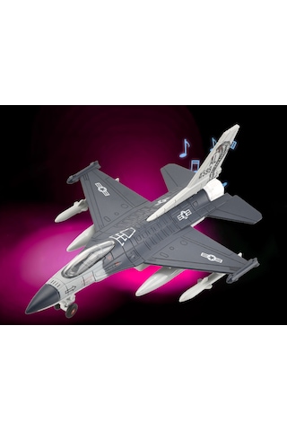 Diecast Kobra Savaş Uçağı Gri