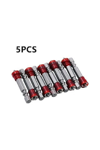 5 Adet 1/3/5 Adet 48mm S2 Alaşım Ph2 Phillips Manyetik Tornavida Uçları 1/4 Inç Hex Shank Alçıpan Tornavida El Elektrikli Vida Aracı 3169