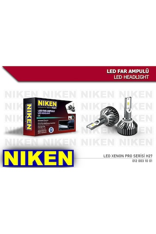 Niken Far Ampulü Led Xenon Pro Serisi H27