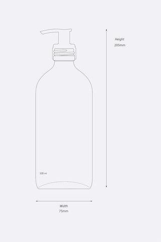 Trichi Design 500ml Amber Cam Sprey Şişe Trch-369