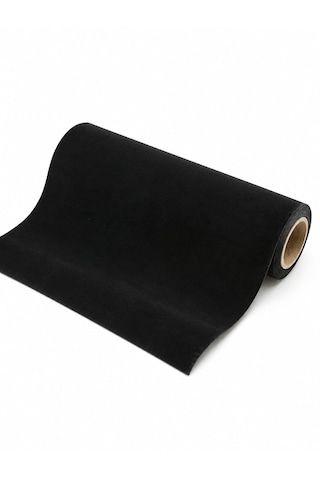 Kendinden Yapışkanlı 19,5cm X 1 Metre Siyah Süet Kadife Velvet Folyo