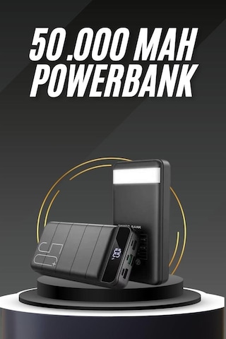 50.000 Mah Led Dijital Göstergeli Usb Çıkışı Powerbank Çokrenkli 19300515
