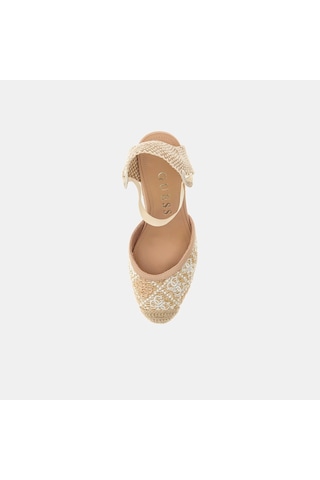 Guess Kadın Topuklu Sandalet Fljcryfal04 White-multicolor Beyaz - Çok Renkli