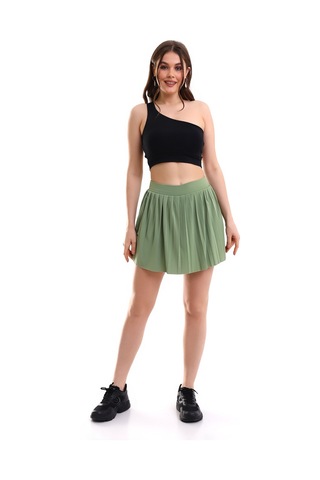 Winmoda34 Kadın Tenis Eteği Içten Taytlı Açık-yeşil