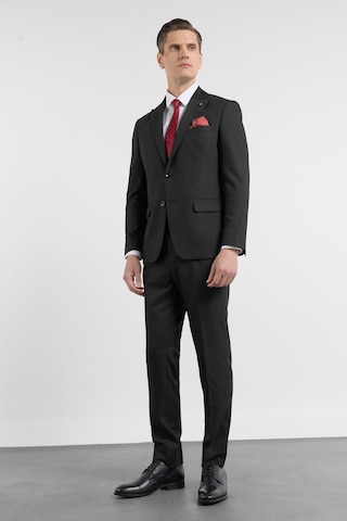 İmza Siyah Kırlangıç Yaka 6 Drop Slim Fit Tam Astar Esnek Takım Elbise 1001260158