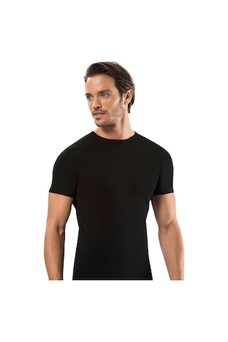 Erdem 1197 Erkek Ribana Fanila Sıfır Yaka Kısa Kol 3'Lü Paket