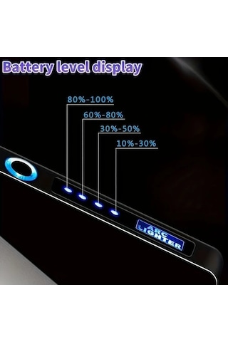 Trendooze Gaojunshop01 Mavi Usb Şarjlı Çift Ark Çakmak, Hediye Seçimi Mavi