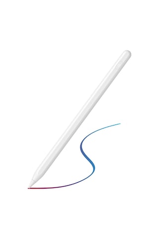 İpad Air 13 2024 Uyumlu Avuç İçi Algılamayan Eğimle Çizim Kalınlığı Değişen Stylus Kalem