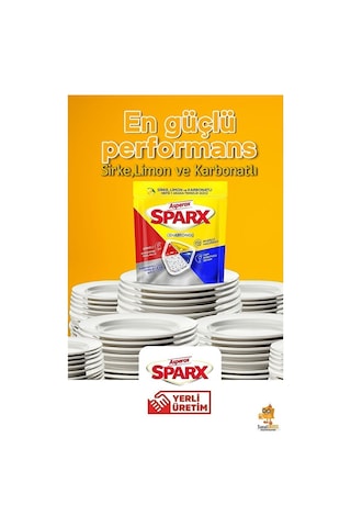 Asperox Sparx Bulaşık Makinesi Kapsülü 20'li X 3 Paket 60 Yıkama
