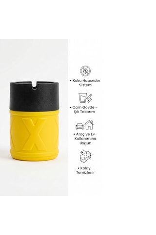 2 Adet X Cam Kokusuz Küllük Koku Hapseden Kapaklı Rüzgar Önleyici Kapaklı Araç Ve Ev Kullanımına Uygun Sarı 210 Ml