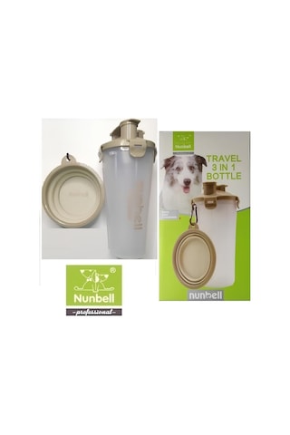 Nunbell Köpek Seyahat Mama Su Kabı Seti 22.5 x 10.5 CM