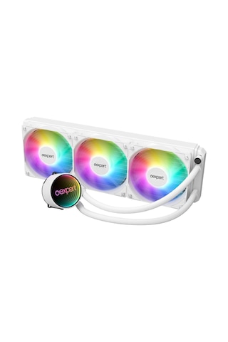 Oexpert Beyaz Intel Amd Destekli Rgb Fanlı Cpu İşlemci 360mm Sıvı Soğutma