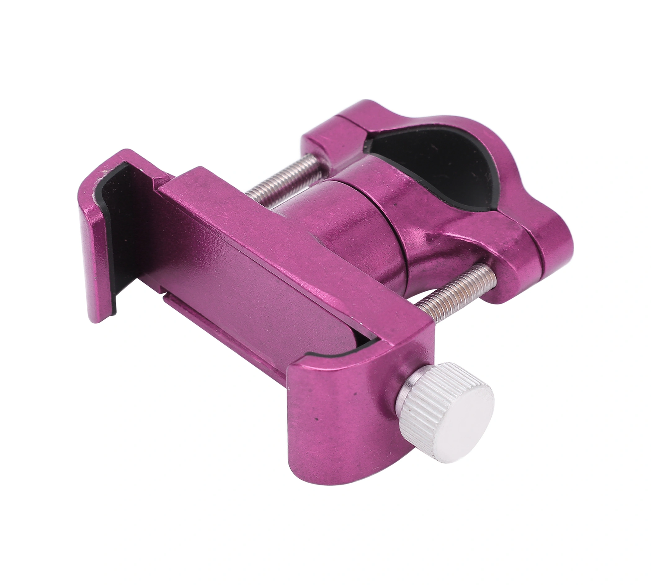 Vkemall Alüminyum Bisiklet Motor Elektrikli Araç Telefon Tutucu 360 Döner Saçma Dayanıklı Navigasyon Ve Müzik İçin 6-10cm Telefon Uyumlu Pembe Pembe