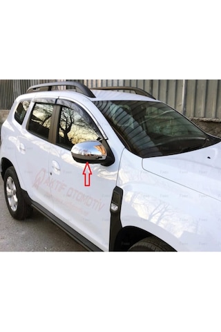 Yeni Dacia Duster Krom Ayna Kapağı 2018 Üstü Paslanmaz