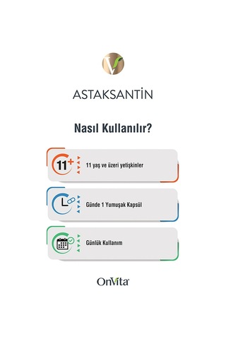 Onvita Astaksantin 8 Mg 30 Kapsül