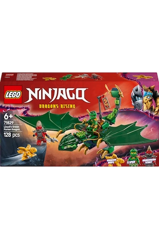 LEGO® NINJAGO® Lloyd’un Yeşil Orman Ejderhası 71829 - 6 Yaş ve Üzeri Çocuklar için 2 Minifigürlü Yaratıcı Oyuncak Yapım Seti (128 Parça)