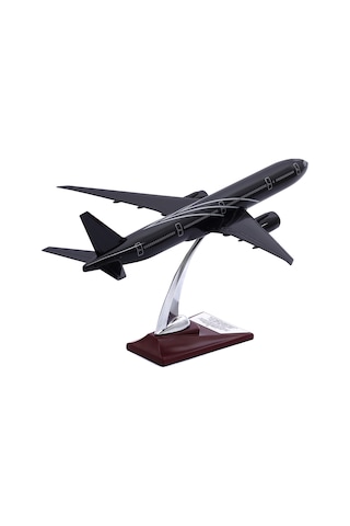 Zekupp - Maket Uçak - Boeing 777-300 1/200 - SİYAH ÖZEL TASARIM Model Uçak