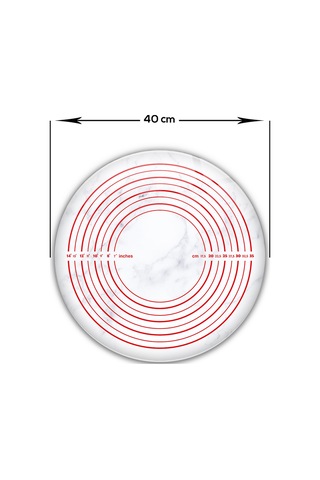 Decorita | Cam Hamur Açma Matı | Klasik Mermer | Çap40 cm