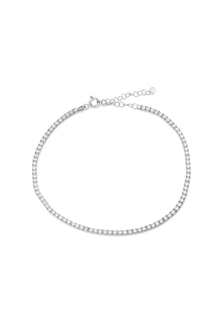 Azuris Silver Beyaz Zirkon Taşlı Su Yolu Kadın Gümüş Bileklik Beyaz