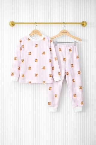 Teddy Kız Çocuk Pijama Takım Pembe