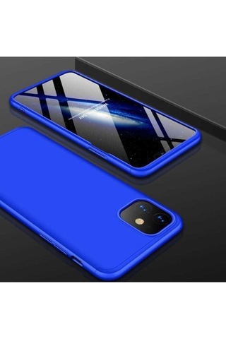 Apple Uyumlu iPhone 11 Kılıf Zore Ays Kapak Mavi