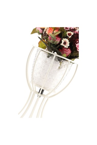 Anafor Saksılık Beyaz 25 Cm Şeffaf Saksı