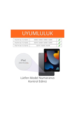 Novstrap İpad 7. 8. 9. Nesil 10.2 İnç İle Uyumlu Kılıf Popit Tablet Kılıfı Askılı Standlı Standlı Kapak
