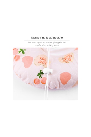 Hombey Kedi Köpek Ameliyat Sonrası Korumalı Yumuşak Yastıkli Boyunluk - Su Geçirmez Tırnak/ısırık Engeli - Sarı Kedi - M Boy