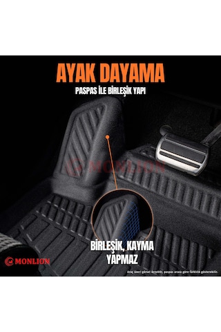 Paspasları, Dacia Duster 2018-2022 3d Lazer Ölçülü Kokusuz Kaymaz Önvearka