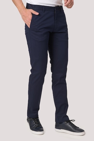 White Stone 2025-k P1046 Zaha Gabardın Keten Pantolon Laci Lacıvert