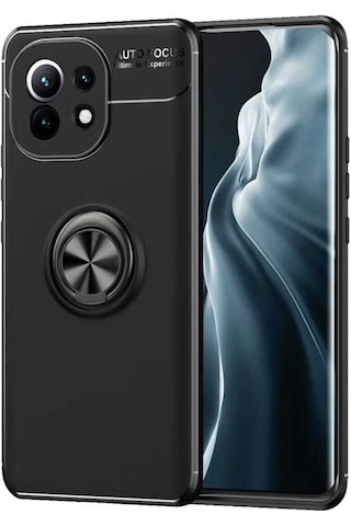 Xiaomi Mi 11 Ultra Kılıf Zore Ravel Silikon Kapak Siyah