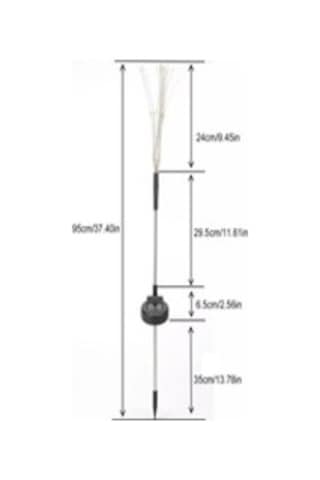 Solar Panelli Hai 150 Led Işık Saplamalı Gün Işığı 2'li Set Çok Renkli