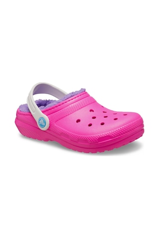 Crocs 207010 Classic Lined Clog K Pembe Çocuk Terlik Pembe