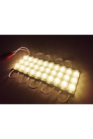 Replax Camlı Parmak Led Lamba Amber 12 Volt Su Geçirmez 10,lu 3m