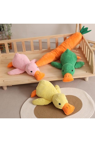 Madpet Köpek Oyuncağı Sesli Peluş Ördek 45 Cm - Yeşil