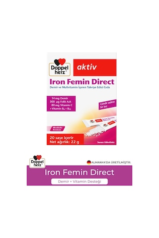 Doppelherz Aktiv Iron Femin Direct 20 Saşe