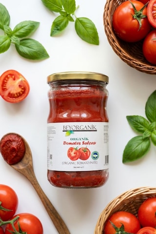 Beyorganik Pestisit Analizli Organik Domates Salçası 660 G