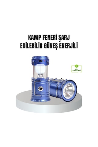 Nrzsnt Güneş Enerjili Kamp Lambası Şarjlı Taşınabilir Kompakt Açık Hava Işığı